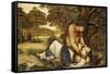 Procris and Cephalus-John Roddam Spencer Stanhope-Framed Stretched Canvas