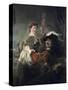 Prodigal Son in the Tavern (Rembrandt and Saskia)-Rembrandt van Rijn-Stretched Canvas