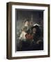 Prodigal Son in the Tavern (Rembrandt and Saskia)-Rembrandt van Rijn-Framed Giclee Print