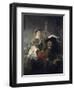 Prodigal Son in the Tavern (Rembrandt and Saskia)-Rembrandt van Rijn-Framed Giclee Print