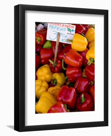 Produce at an Outdoor Market, Helsinki, Finland-Nancy & Steve Ross-Framed Photographic Print