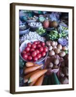 Produce for Sale in a Market in Hoi An, Vietnam-David H. Wells-Framed Premium Photographic Print