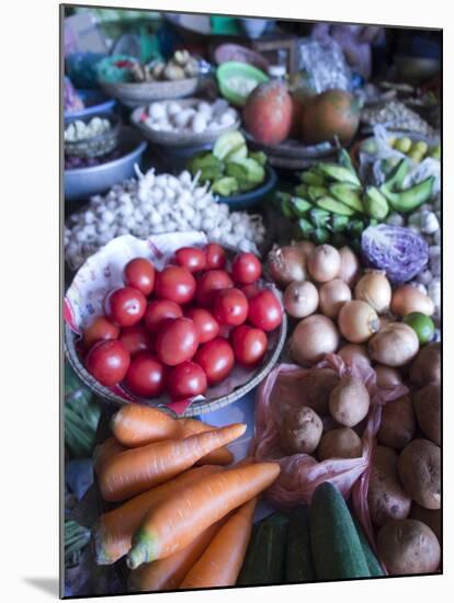 Produce for Sale in a Market in Hoi An, Vietnam-David H. Wells-Mounted Premium Photographic Print