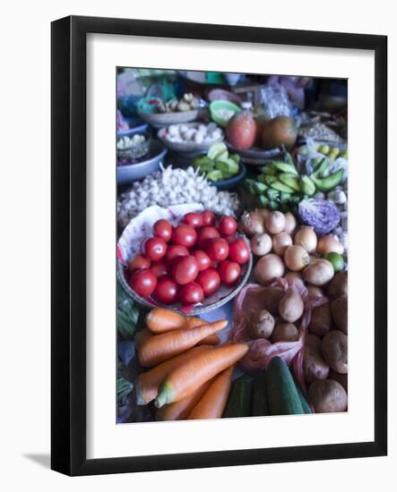 Produce for Sale in a Market in Hoi An, Vietnam-David H. Wells-Framed Photographic Print