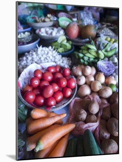 Produce for Sale in a Market in Hoi An, Vietnam-David H. Wells-Mounted Photographic Print