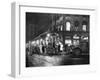 Produce Market on Washington Street at Night NYC Photo - New York, NY-Lantern Press-Framed Art Print