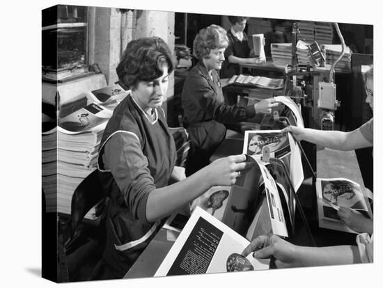 Producing Brochures at the White Rose Press Co, Mexborough, South Yorkshire, 1959-Michael Walters-Stretched Canvas