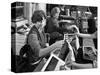 Producing Brochures at the White Rose Press Co, Mexborough, South Yorkshire, 1959-Michael Walters-Stretched Canvas