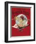 Product Label Depicting a Cherub Playing a Trombone-null-Framed Giclee Print