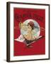 Product Label Depicting a Cherub Playing a Trombone-null-Framed Giclee Print