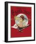 Product Label Depicting a Cherub Playing a Trombone-null-Framed Giclee Print