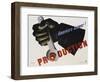 Production - America's Answer! Poster-Jean Carlu-Framed Premium Giclee Print