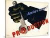 Production, America's Answer!-null-Stretched Canvas