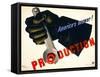 Production, America's Answer!-null-Framed Stretched Canvas