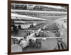 Production Line of B-24 Liberators-null-Framed Photographic Print