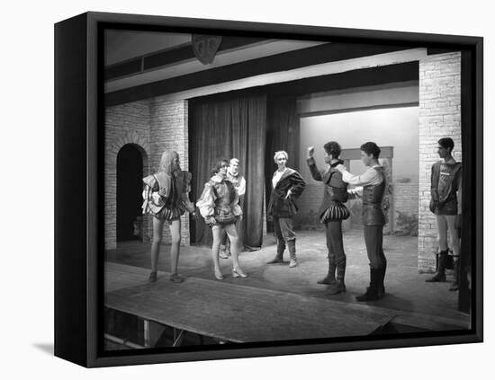 Production of Shakespeares Twelfth Night, Worksop College, Derbyshire, 1960-Michael Walters-Framed Stretched Canvas