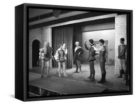 Production of Shakespeares Twelfth Night, Worksop College, Derbyshire, 1960-Michael Walters-Framed Stretched Canvas