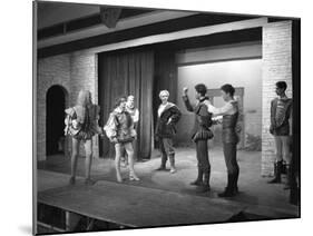 Production of Shakespeares Twelfth Night, Worksop College, Derbyshire, 1960-Michael Walters-Mounted Photographic Print