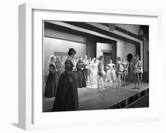 Production of Shakespeares Twelfth Night, Worksop College, Derbyshire, 1960-Michael Walters-Framed Photographic Print