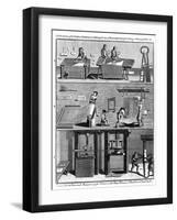 Production of Woollen Cloth, 1750-null-Framed Giclee Print