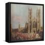 Proession of the Order of the Bath, 1749, (1929)-Canaletto-Framed Stretched Canvas