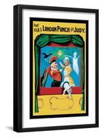 Prof. Hicks London Punch and Judy-null-Framed Art Print