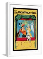 Prof. Hicks London Punch and Judy-null-Framed Art Print