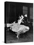 Professional Dancers Waltzing During a Show at the Rainbow Room Above Rockefeller Center-Peter Stackpole-Stretched Canvas