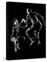 Professional Dancers Willa Mae Ricker and Leon James Show Off the Lindy Hop-Gjon Mili-Stretched Canvas