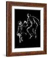 Professional Dancers Willa Mae Ricker and Leon James Show Off the Lindy Hop-Gjon Mili-Framed Photographic Print