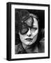 Professional Model Janet Macleod Wearing Veiled Hat Designed by Lilly Dache-Alfred Eisenstaedt-Framed Photographic Print