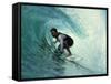 Professional Surfer Riding a Wave-Rick Doyle-Framed Stretched Canvas