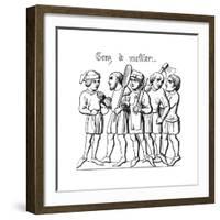 Professional Tradesmen, 14th Century-null-Framed Giclee Print