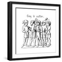 Professional Tradesmen, 14th Century-null-Framed Giclee Print