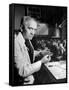 Professor Alexander Fleming Working in Laboratory-Hans Wild-Framed Stretched Canvas