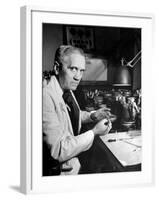 Professor Alexander Fleming Working in Laboratory-Hans Wild-Framed Premium Photographic Print