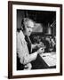 Professor Alexander Fleming Working in Laboratory-Hans Wild-Framed Premium Photographic Print