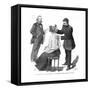 Professor Bergmann Injecting a Tuberculosis Patient, 1891-null-Framed Stretched Canvas