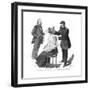 Professor Bergmann Injecting a Tuberculosis Patient, 1891-null-Framed Giclee Print