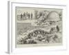 Professor Dale's Balloon Adventure at Gibraltar-null-Framed Giclee Print