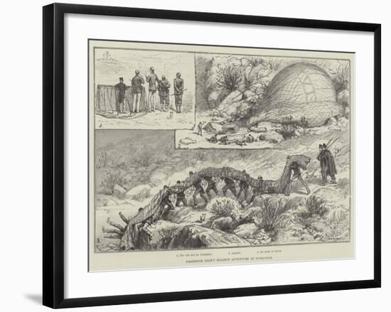 Professor Dale's Balloon Adventure at Gibraltar-null-Framed Giclee Print