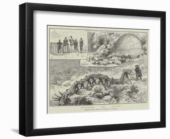 Professor Dale's Balloon Adventure at Gibraltar-null-Framed Giclee Print