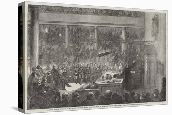 Professor Faraday Lecturing at the Royal Institution-Alexander Blaikley-Stretched Canvas