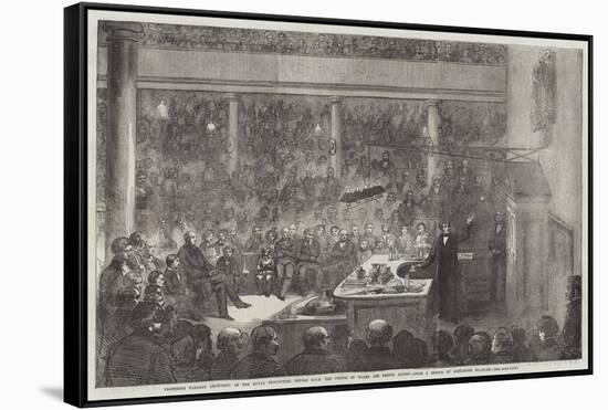 Professor Faraday Lecturing at the Royal Institution-Alexander Blaikley-Framed Stretched Canvas