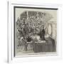 Professor Faraday's Lecture at the Royal Institution-null-Framed Giclee Print
