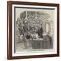 Professor Faraday's Lecture at the Royal Institution-null-Framed Giclee Print