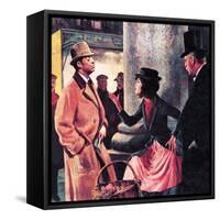 Professor Higgins and Eliza Doolittle-Ralph Bruce-Framed Stretched Canvas