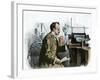 Professor J. J. Thomson in His Laboratory-null-Framed Giclee Print