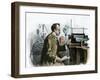 Professor J. J. Thomson in His Laboratory-null-Framed Giclee Print