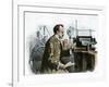 Professor J. J. Thomson in His Laboratory-null-Framed Giclee Print